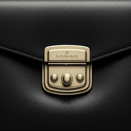 Solid brass hardware highlighting a sophisticated, minimalist clasp