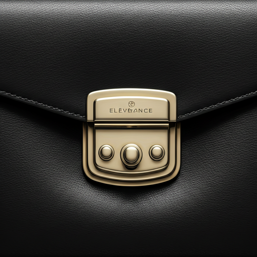 Solid brass hardware highlighting a sophisticated, minimalist clasp